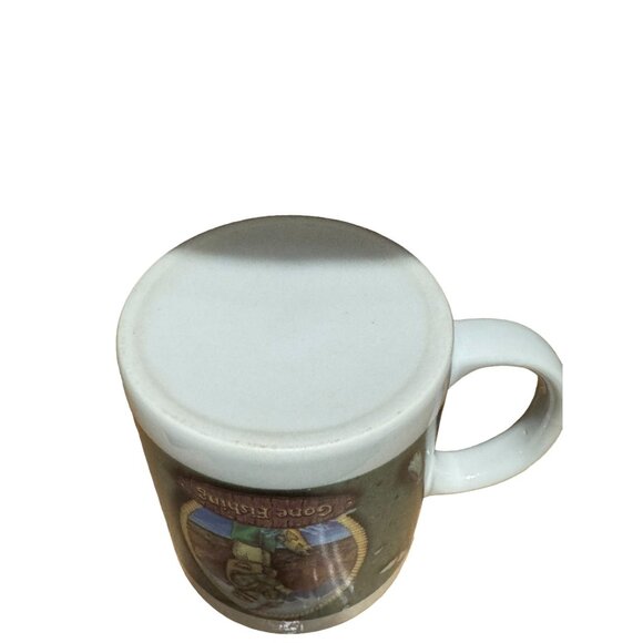 Vintage Stoneware Gone Fishing Coffee Mug - Picture 4 of 4